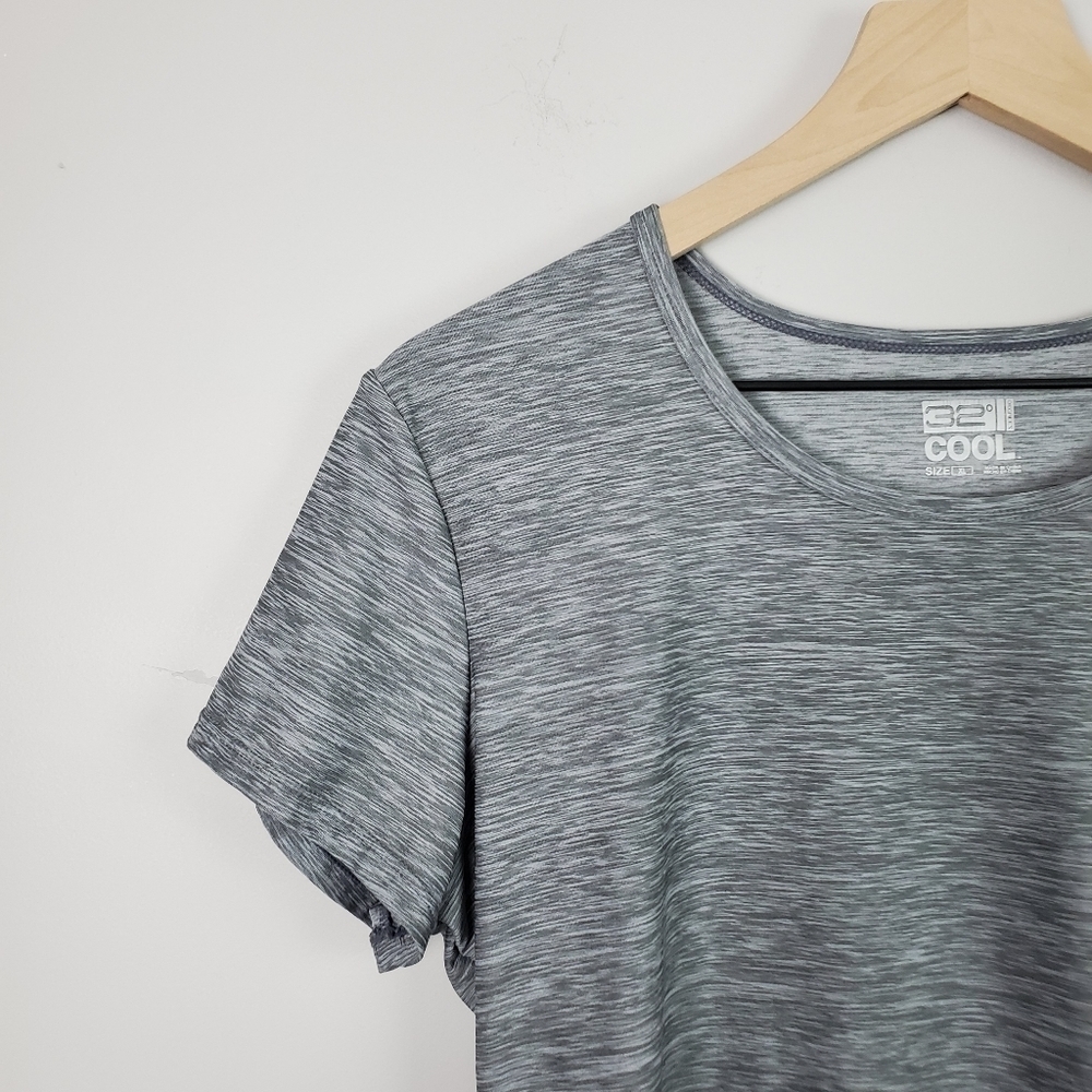 32 Degrees Gray Active Short Sleeve Top XL - Picture 2 of 5